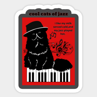 Cool Cats of Jazz Sticker